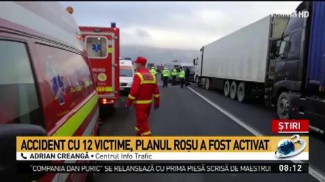 Grav accident &icirc;n Teleorman! O persoană a murit, 11 sunt rănite. A fost activat Planul Roșu de intervenție
