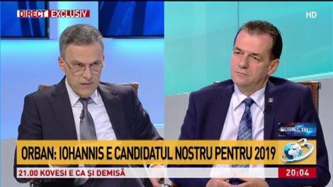 Ludovic Orban: Iohannis e candidatul nostru pentru 2019