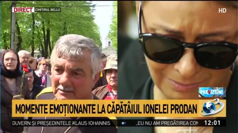 Momente emoționante la căpătâiul Ionelei Prodan. Anamaria a fost surprinsă în lacrmi