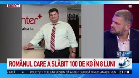 Rom&acirc;nul care a slăbit 100 de kilograme &icirc;n opt luni:  &bdquo;Prima luna a fost cumplită, &icirc;mi venea să măn&acirc;nc pereții!&rdquo;