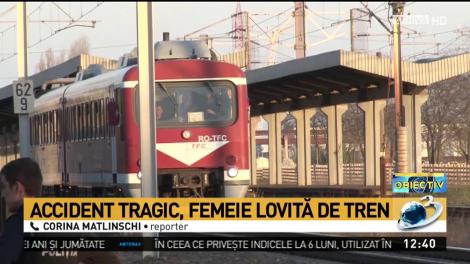 O femeie a murit, după ce a fost lovită de tren în Bucureşti