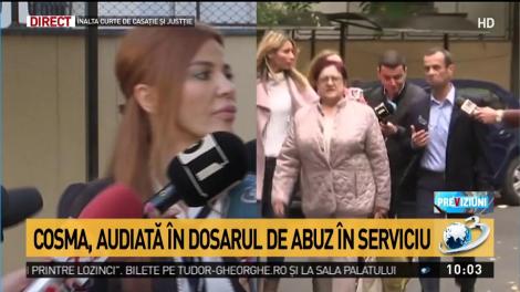 &Icirc;nt&acirc;lnire-șoc la &Icirc;CCJ. Andreea Cosma, audiată &icirc;n dosarul de abuz &icirc;n serviciu