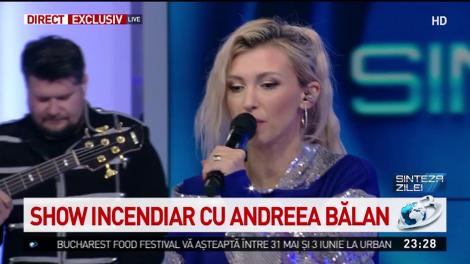 Andreea Bălan, show incendiar la Sinteza zilei. "Rece"