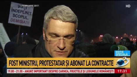 Fostul ministru al Muncii Dragoș Pîslaru, protestatar și abonat la contracte cu PSD