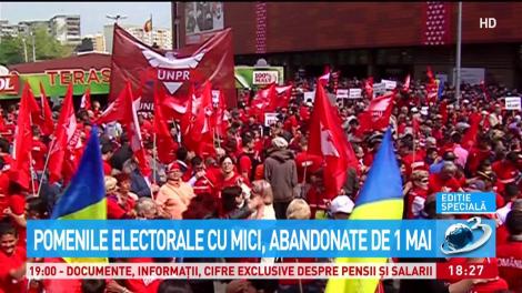Pomenile electorale cu mici, abandondate de 1 Mai
