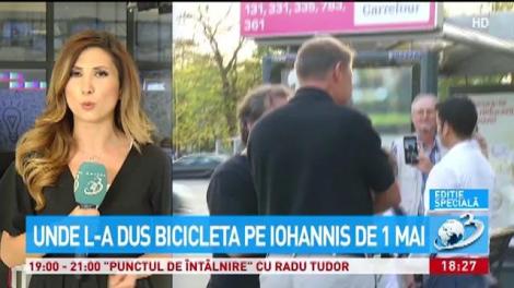 Unde l-a dus bicicleta pe Iohannis de 1 Mai