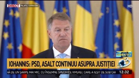 Klaus Iohannis, apel către CCR cu privire la legile Justiției: Nu vă grăbiți cu analiza