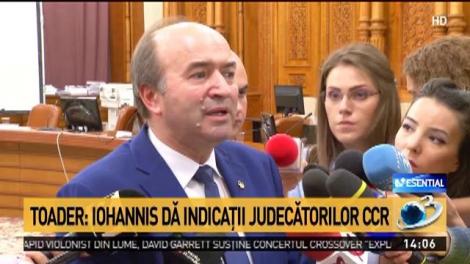 Ministrul Justiției, Tudorel Toader, prima declarație după discursul lui Iohannis