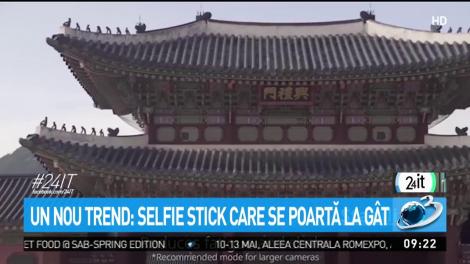 Un nou trend: Selfie stick care se poartă la g&acirc;t