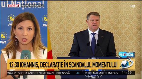 Klaus Iohannis va susține o declarație de presă la Palatul Cotroceni