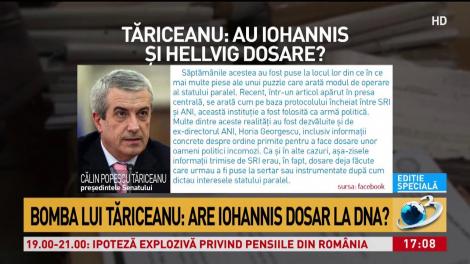 Tăriceanu, reacție dură după dezvăluirile din Comisia SRI: &Icirc;n ce sertar stă dosarul lui Iohannis?