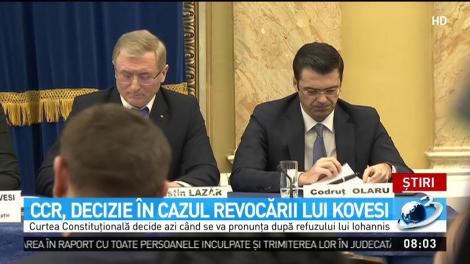 CCR, decizie &icirc;n cazul revocării lui Kovesi
