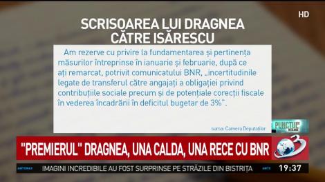 &bdquo;Premierul&rdquo; Dragnea, una caldă, una rece cu BNR