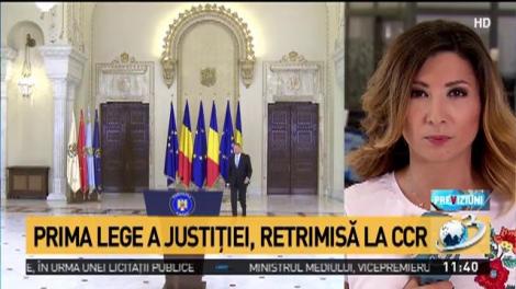 Klaus Iohannis a sesizat CCR pe prima lege a Justiției