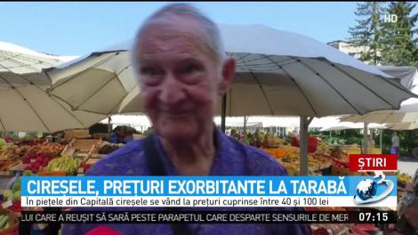 Cireșele, prețuri exorbitante la tarabă