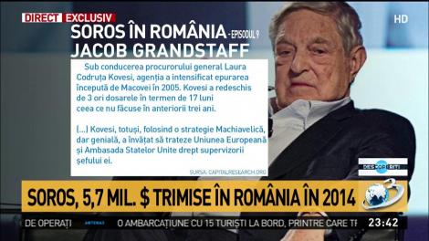 Miliardarul George Soros, 5.7 milioane de dolari trimise &icirc;n Rom&acirc;nia &icirc;n 2014