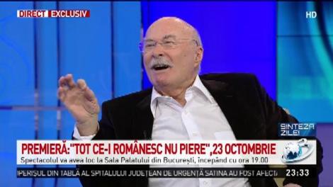 Maestrul Tudor Gheorghe, despre noul său spectacol &icirc;n premieră