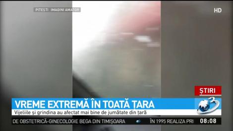 Imagini cu prăpădul produs de furtuni