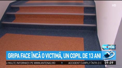 Gripa face &icirc;ncă o victimă, un copil de 13 ani