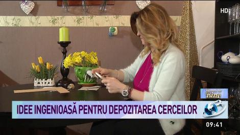 Idee ingenioasă pentru depozitarea cerceilor