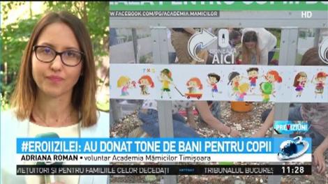 #Eroiizilei: Au donat tone de bani pentru copii