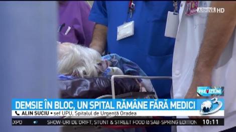 Demisie &icirc;n bloc, un spital răm&acirc;ne fără medici