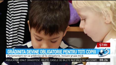 Grădinița devine obligatorie pentru toți copiii