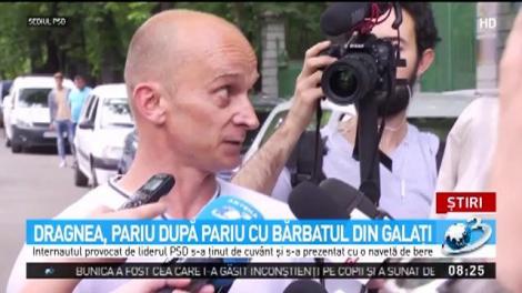 Dragnea, pariu după pariu cu bărbatul din Galați