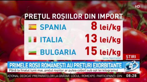 Primele roșii rom&acirc;nești au prețuri exorbitante