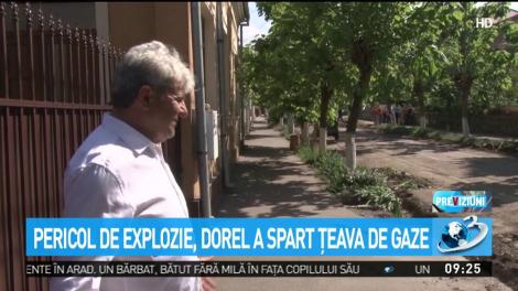 Pericol de explozie, Dorel a spart țeava de gaze