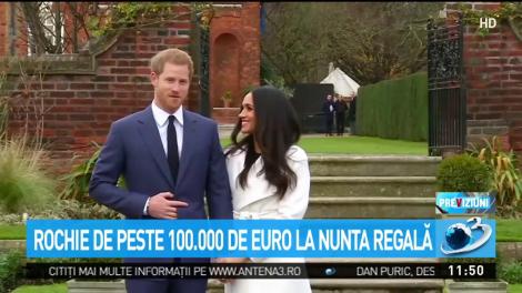 Rochie de peste 100.000 de euro la nunta regală