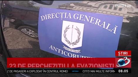 23 de percheziții &icirc;n Capitală și &icirc;n trei județe