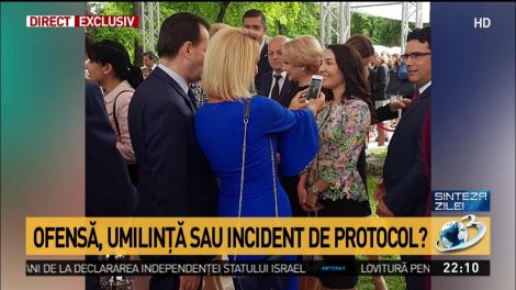 Lucrurile care nu s-au văzut la recepția de la Cotroceni. Gabriela Firea, discuții și fotografii cu Ludovic Orban