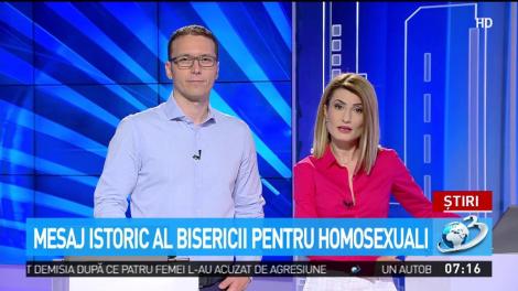 Mesaj istoric al Bisericii pentru homesexuali