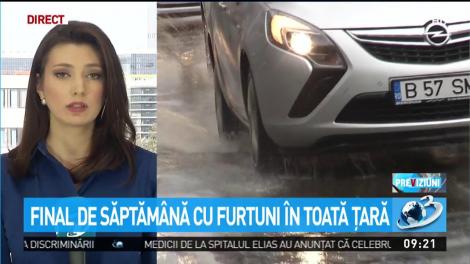 Final de săptăm&acirc;nă cu furtuni &icirc;n toată țara