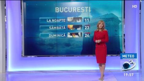 Prognoza meteo pentru weekendul 12 - 13 mai