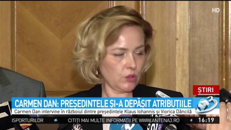 Carmen Dan: Președintele și-a depășit atribuțiile