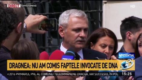 Liviu Dragnea, la ieșirea de la ÎCCJ: „Nu am comis faptele invocate de DNA. E o experiență de viață pe care nu o doresc niciunui dușman”