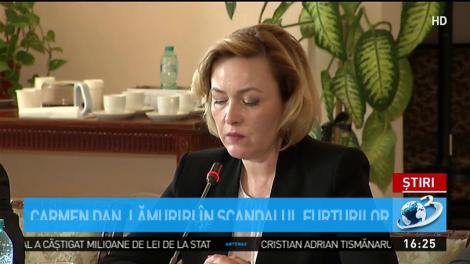 Carmen Dan, lămuriri &icirc;n scandalul furturilor