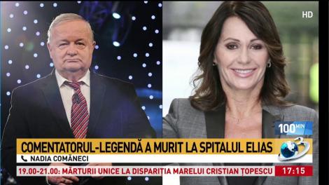 Nadia Comăneci, &icirc;n direct prin telefon la Antena 3, despre amintirile cu Cristian Țopescu: Va fi mereu alături de mine!