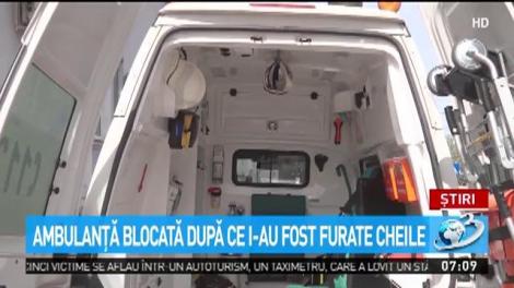 Situație revoltătoare. O ambulanță nu a putut pleca din loc fiindcă i s-au furat cheile