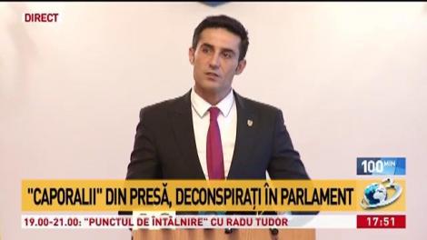 Claudiu Manda, despre "caporalii" din presă, deconspirați &icirc;n Parlament