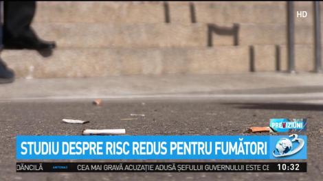 Studiu despre risc redus pentru fumători