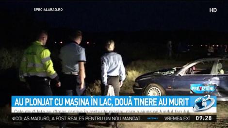 Au plonjat cu maşina &icirc;n lac, două tinere au murit