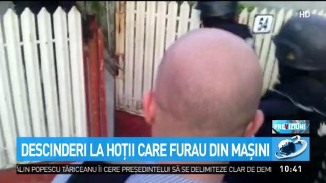Percheziţii de amploare la Giurgiu. Descinderi la hoţii care furtau din maşini
