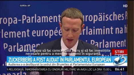 Zuckenberg a fost audiat în Parlamentul European