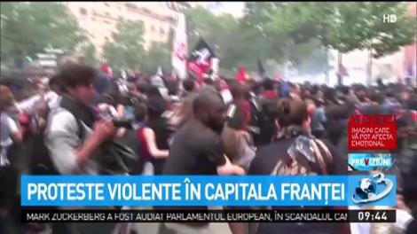 Proteste violente în capitala Franţei