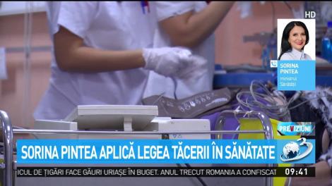 Sorina Pintea aplică legea tăcerii &icirc;n Sănătate