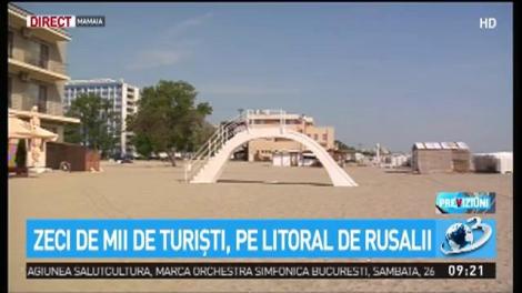 Zeci de mii de turişti, pe litoral pe Rusalii
