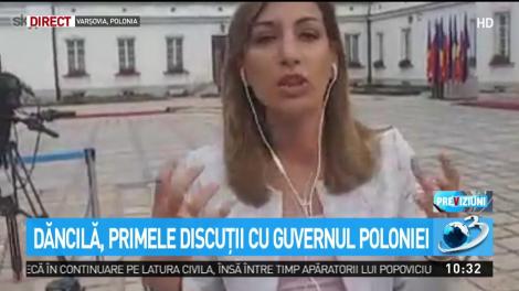 Dăncilă, primele discuţii cu guvernul Poloniei